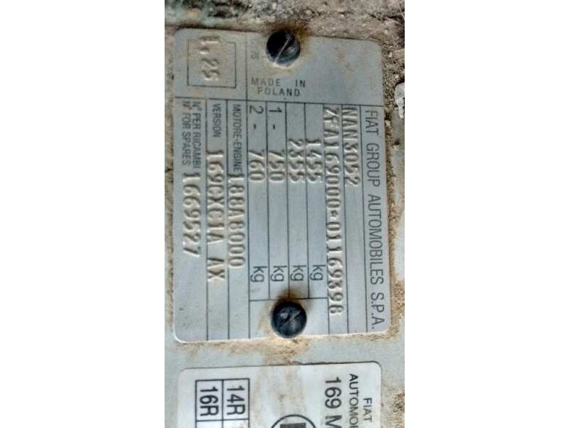 fiat panda (169) del año 2009