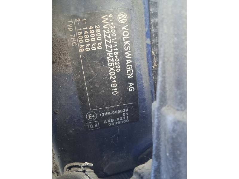 volkswagen t5 transporter/furgoneta del año 2005