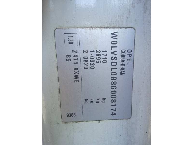 opel corsa d del año 2007