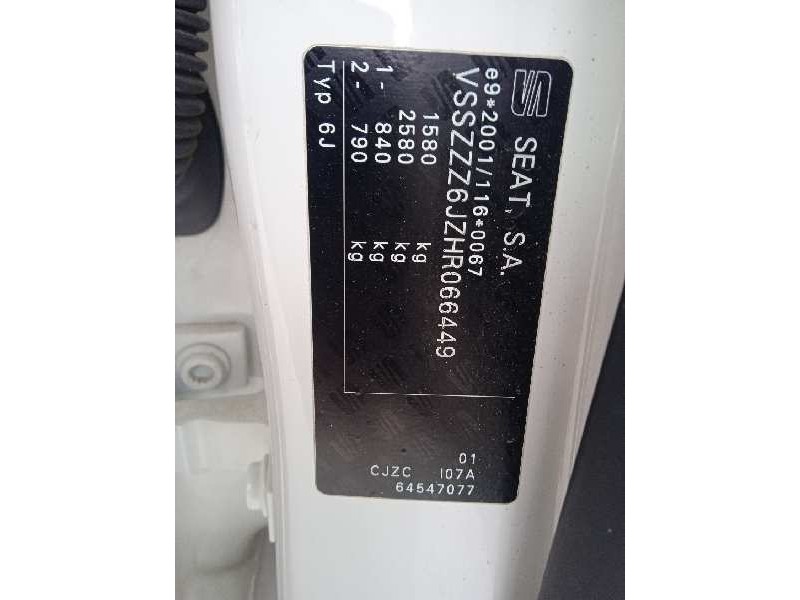 seat ibiza (6p1) del año 2017