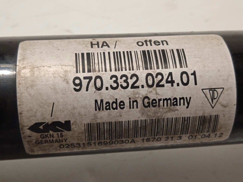 Recambio de transmision trasera izquierda para porsche panamera 4 s referencia OEM IAM 97033202401  