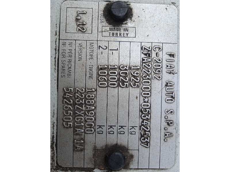 fiat doblo (119) del año 2005