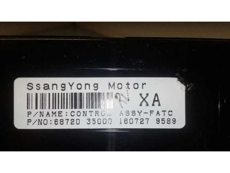 Recambio de mando climatizador para ssangyong tivoli 1.6 cat referencia OEM IAM 6872035000  