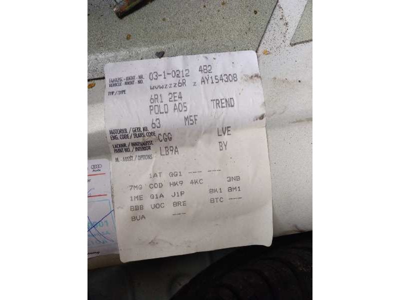 volkswagen polo (6r1) del año 2010