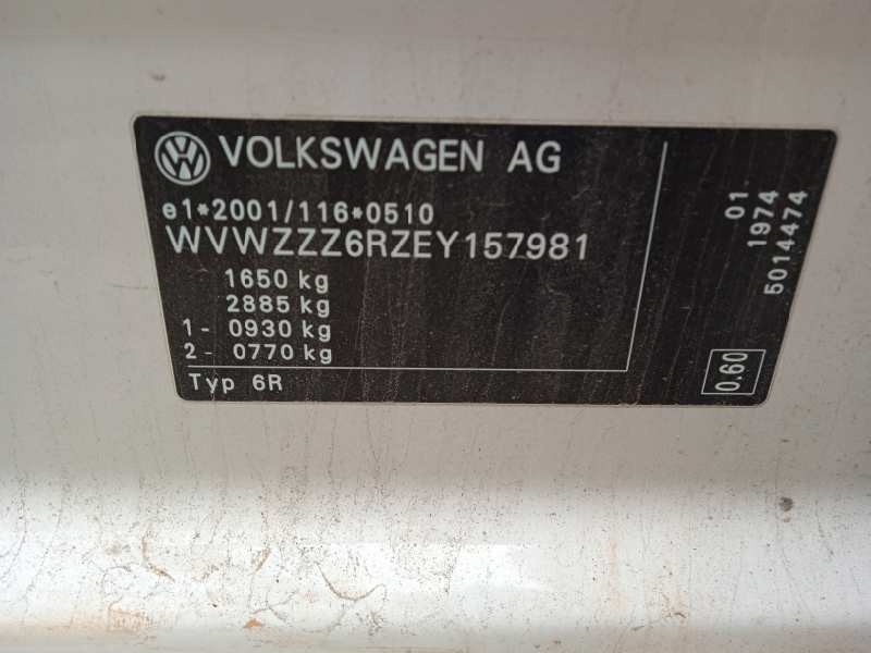 volkswagen polo (6r1) del año 2014