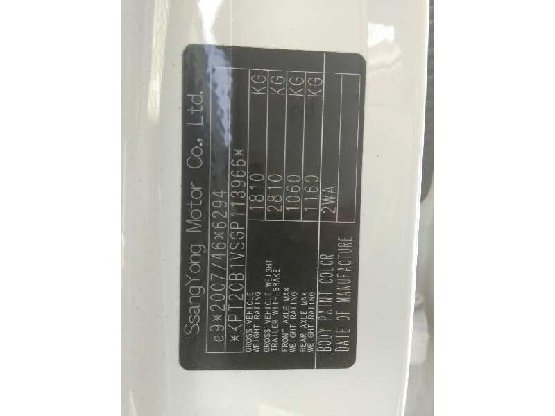 ssangyong tivoli del año 2016