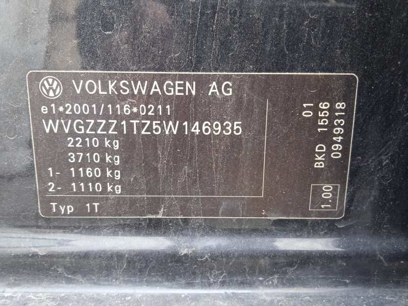 volkswagen touran (1t1) del año 2005