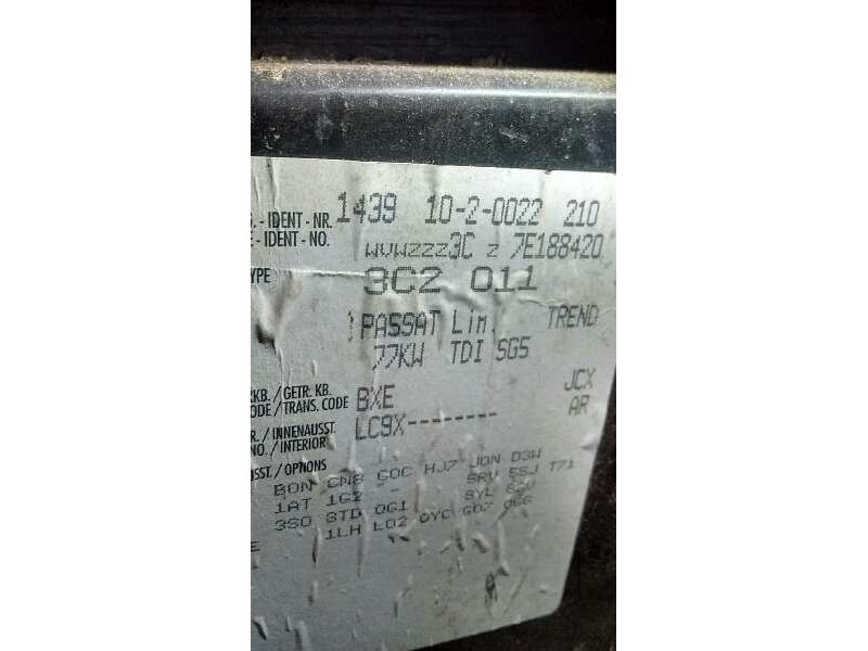 volkswagen passat berlina (3c2) del año 2007