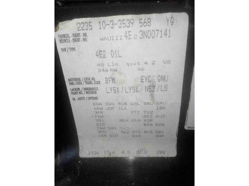 audi a8 (4e2) del año 2003