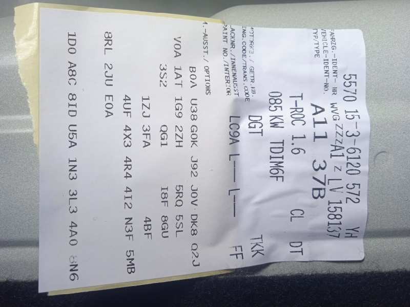 volkswagen t-roc del año 2020