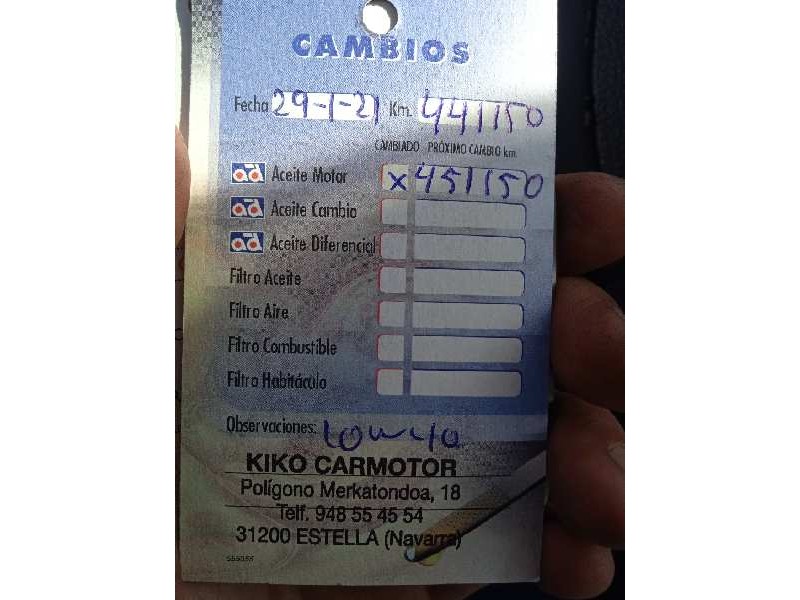 nissan qashqai (j10) del año 2007