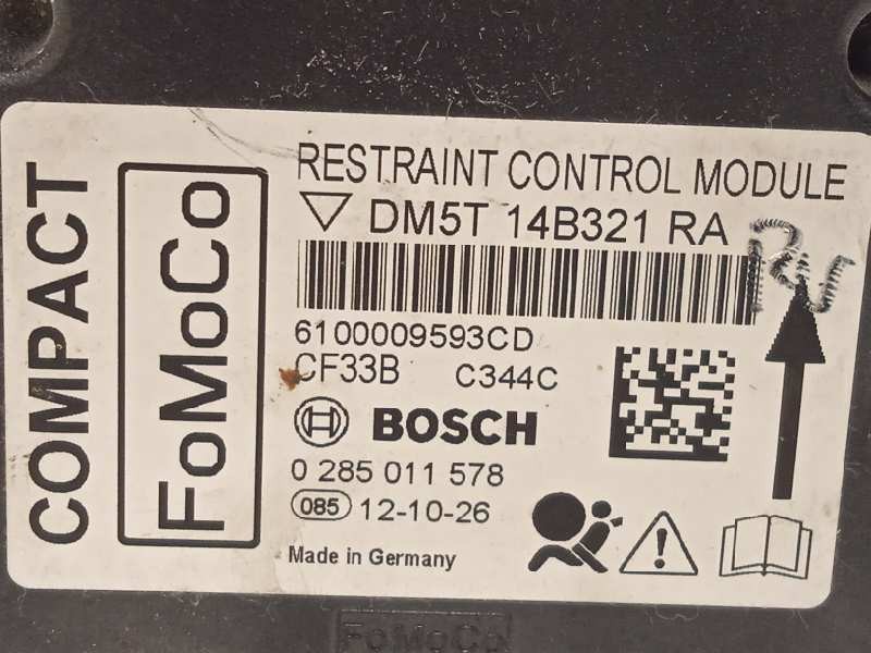 Recambio de centralita airbag para ford c-max trend referencia OEM IAM DM5T14B321RA 1790081 0285011578
