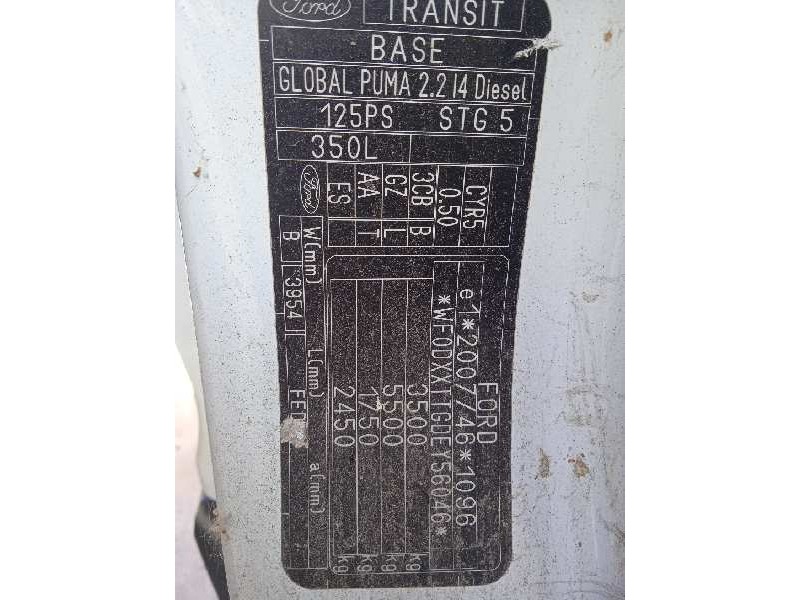 ford transit pritsche (ttg) del año 2014