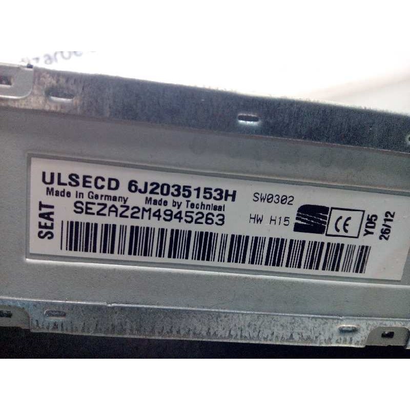 Recambio de sistema audio / radio cd para seat ibiza st (6j8) style referencia OEM IAM 6J2035153H  