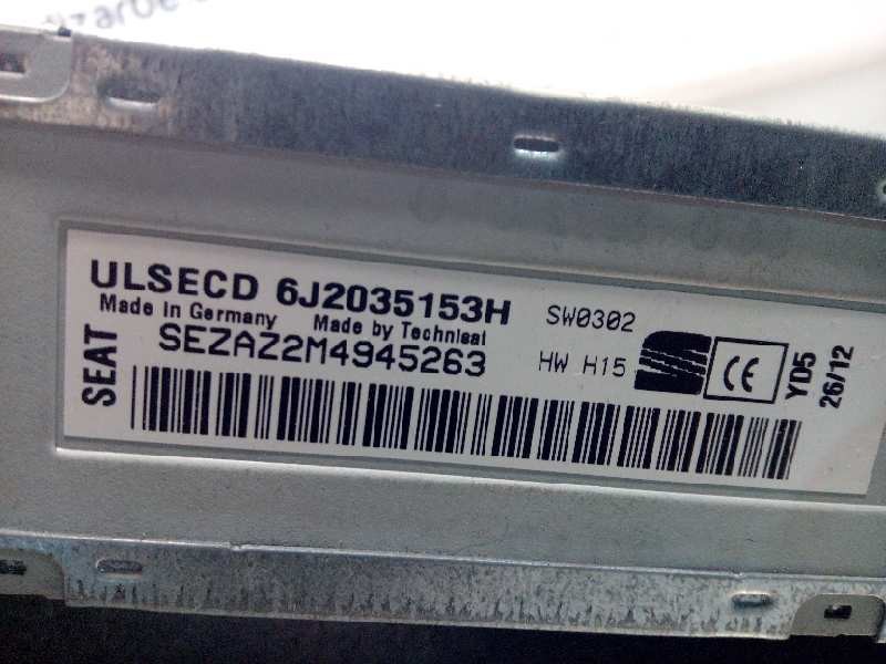 Recambio de sistema audio / radio cd para seat ibiza st (6j8) style referencia OEM IAM 6J2035153H  