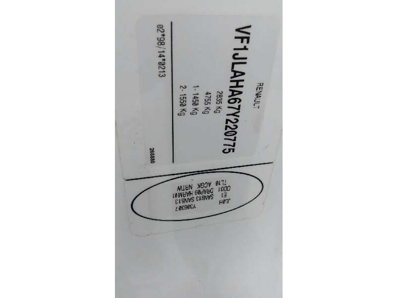 renault trafic combi (ab 4.01) del año 2007