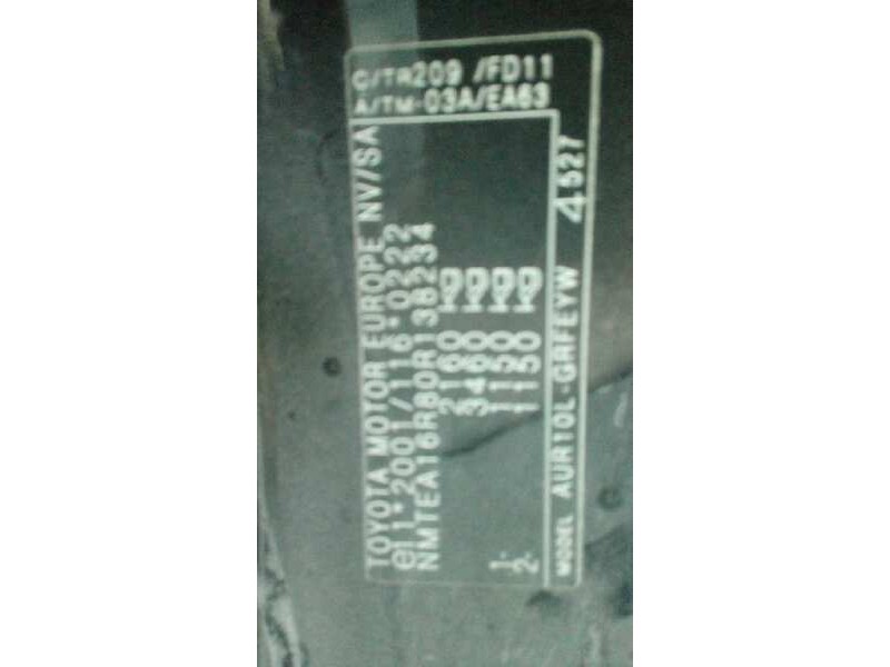 toyota corolla verso (r1) del año 2008