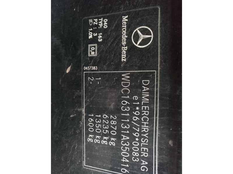 mercedes-benz clase m (w163) del año 2002
