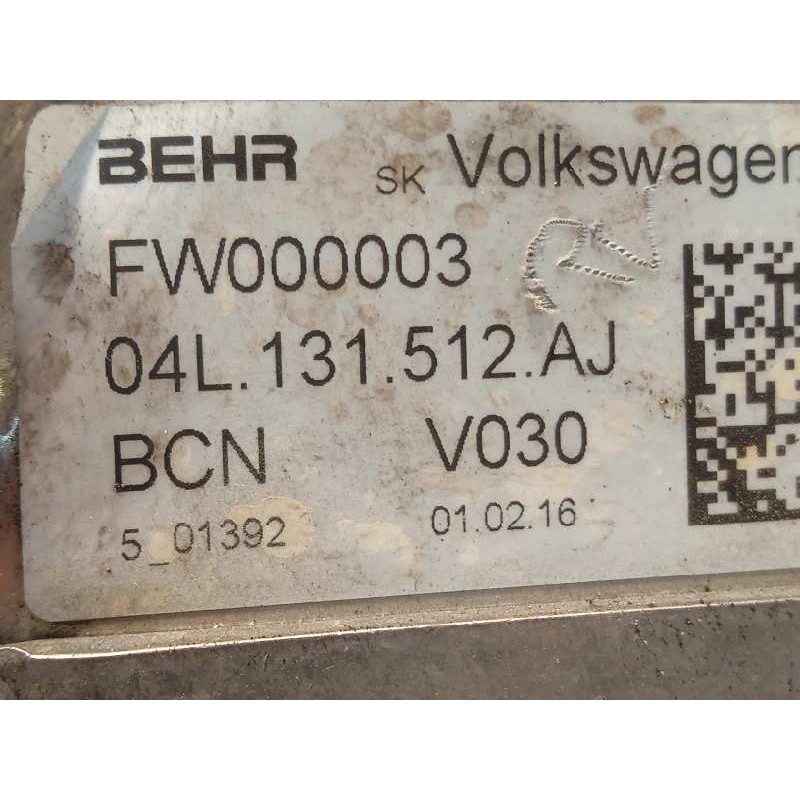 Recambio de enfriador egr para volkswagen caddy furgón/kombi maxi kombi bmt referencia OEM IAM 04L131512AJ  