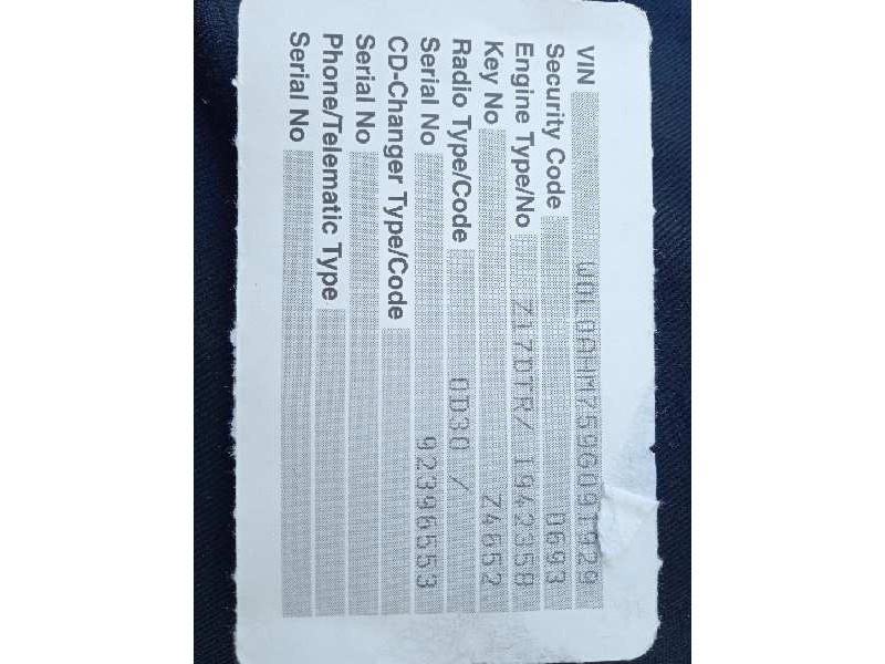 opel zafira b del año 2009