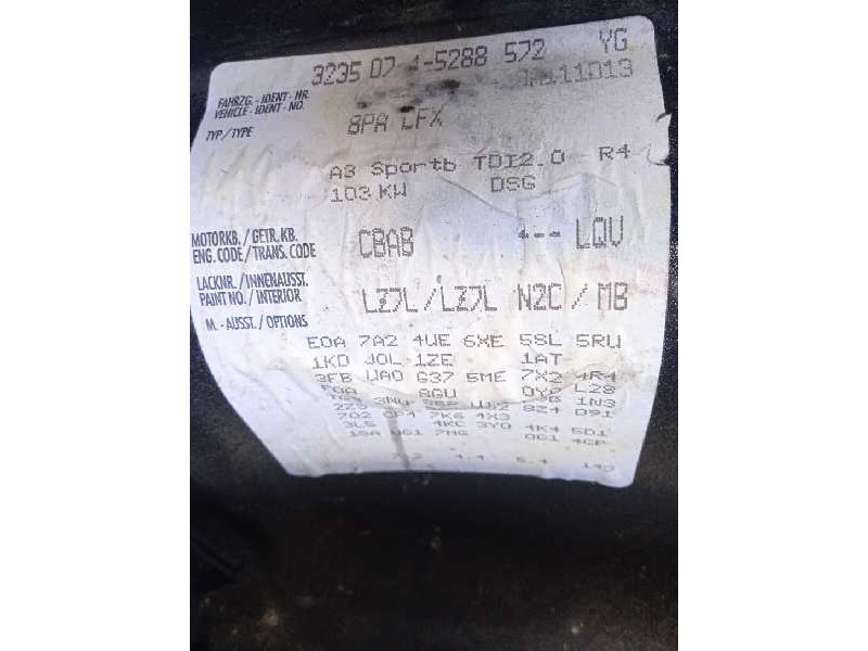 audi a3 (8p) del año 2009