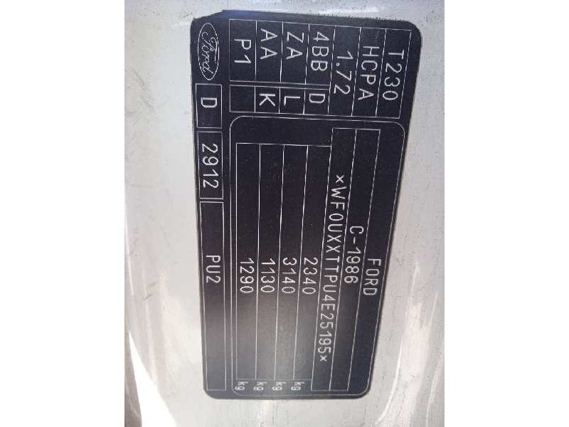 ford transit connect (tc7) del año 2004