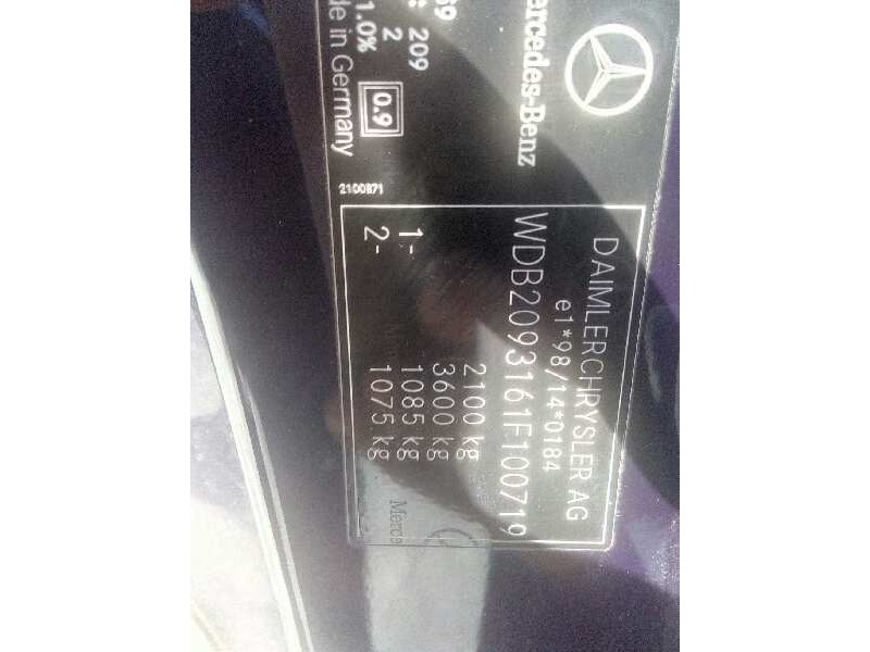 mercedes-benz clase clk (w209) coupe del año 2004