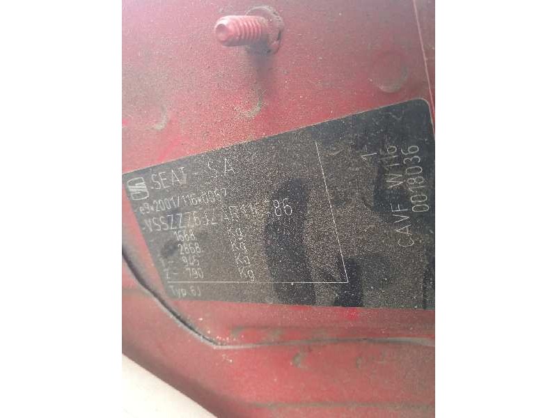 seat ibiza (6j5) del año 2010