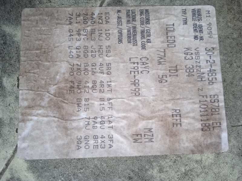 seat toledo (kg3) del año 2015