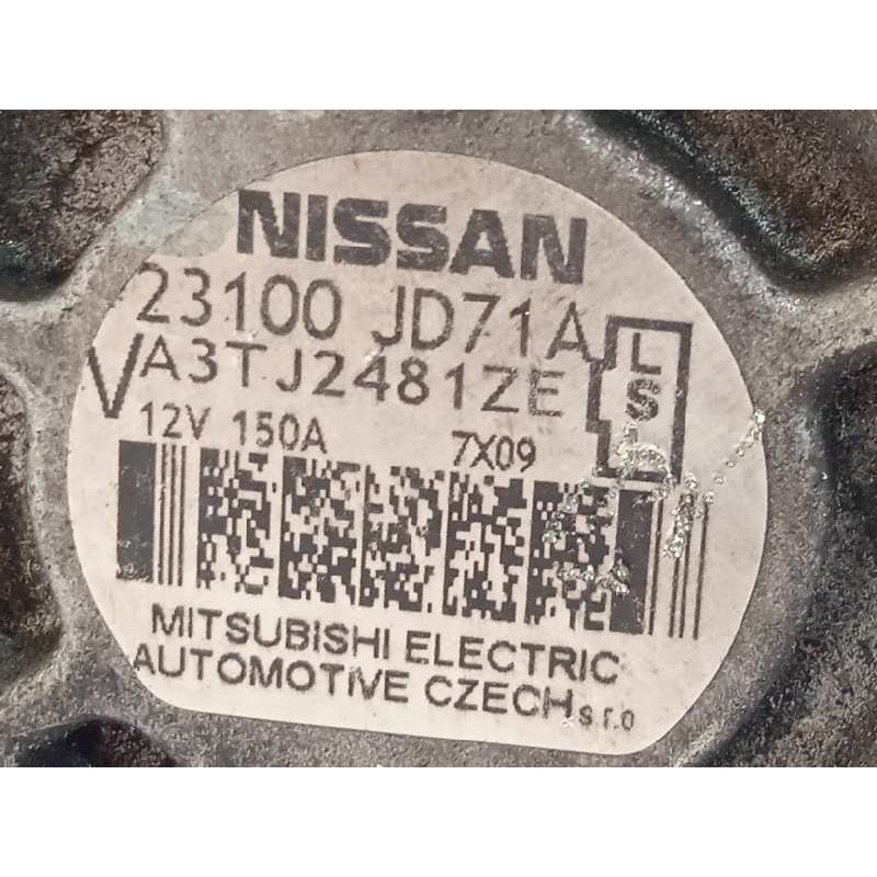 Recambio de alternador para nissan qashqai (j10) tekna referencia OEM IAM 23100JD71A  A3TJ2481ZE