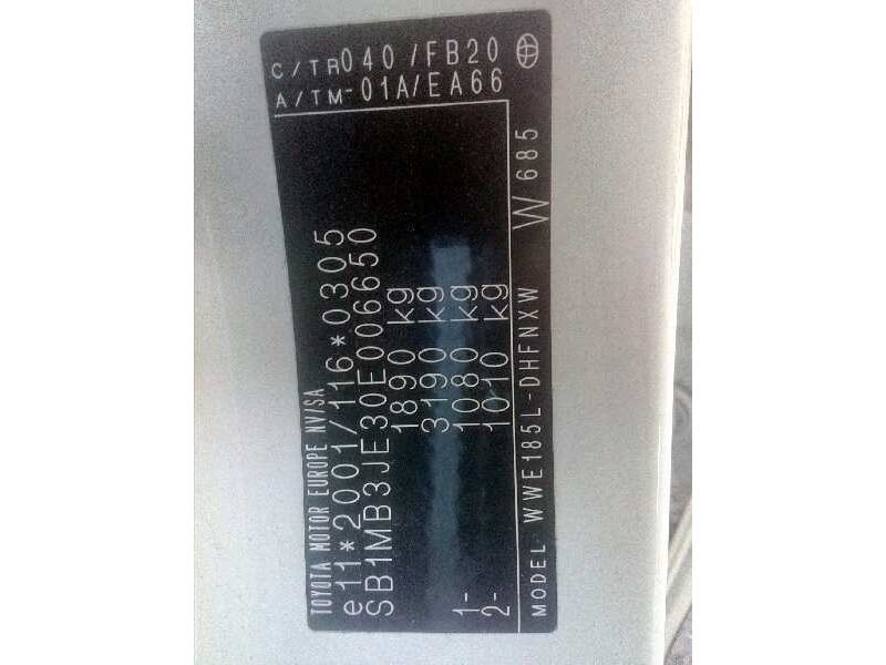 toyota auris del año 2016