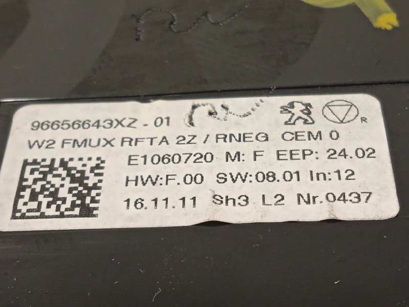 Recambio de mando climatizador para peugeot 508 allure referencia OEM IAM 96656643XZ  98023793XZ