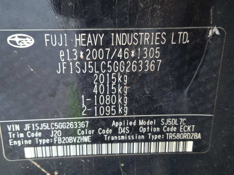 subaru forester del año 2016