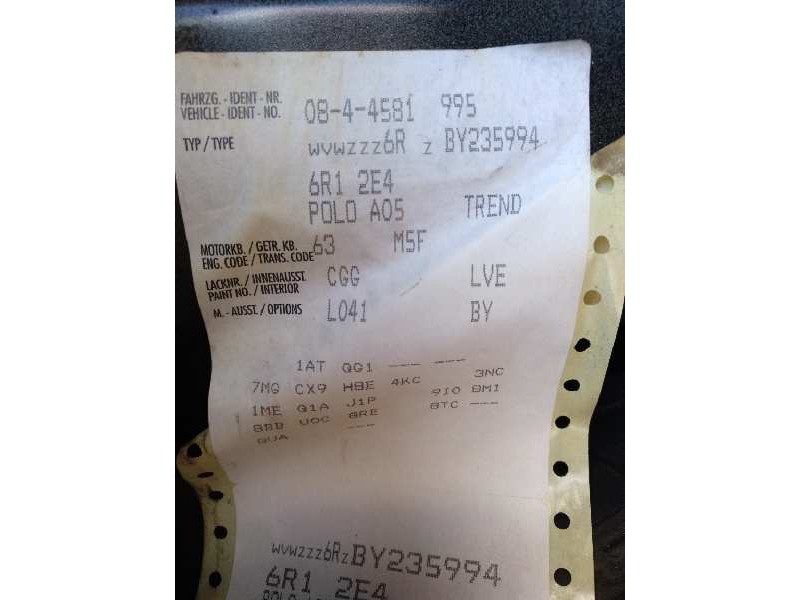 volkswagen polo (6r1) del año 2011