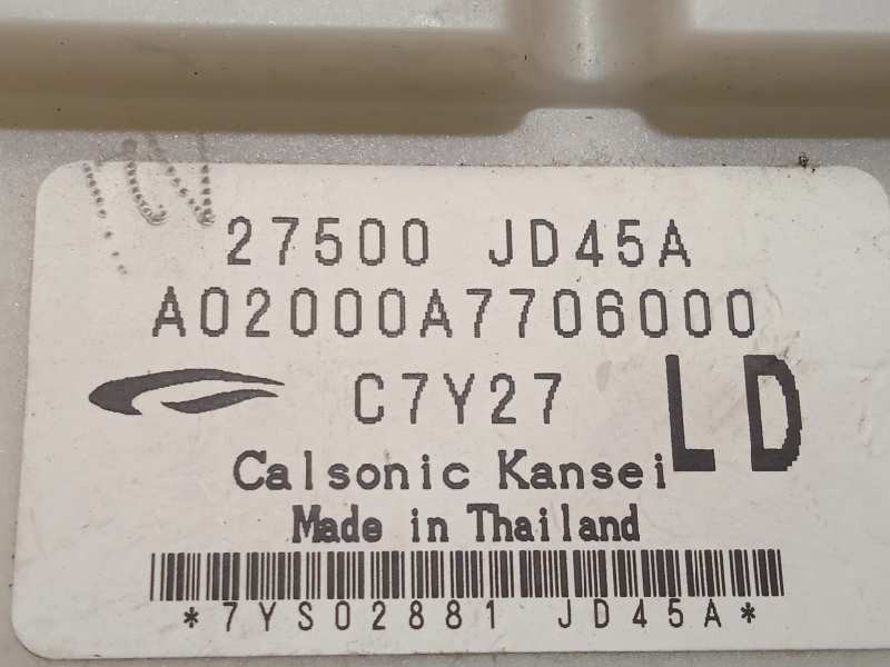 Recambio de mando climatizador para nissan qashqai (j10) tekna referencia OEM IAM 27500JD45A  