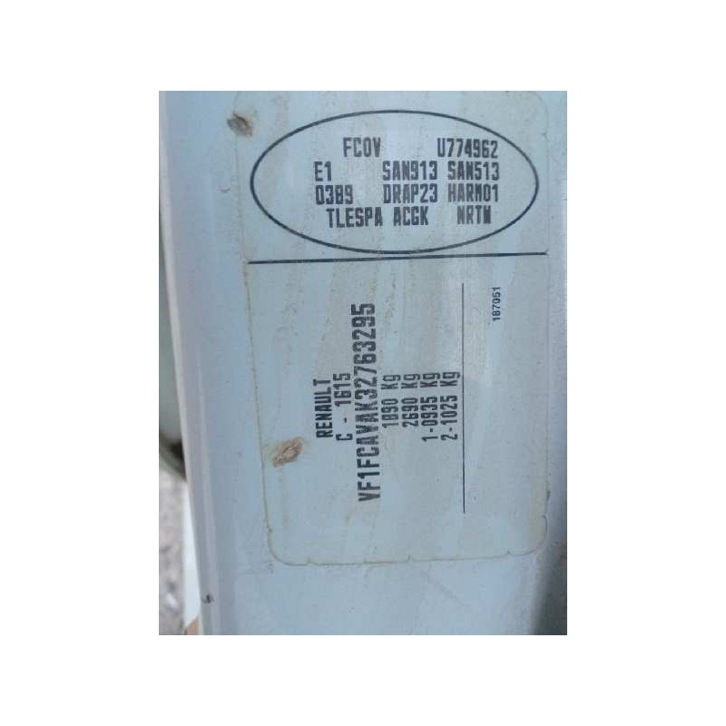 renault kangoo (f/kc0) del año 2004