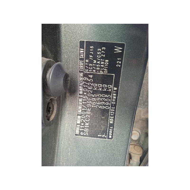 toyota corolla (e12) del año 2006