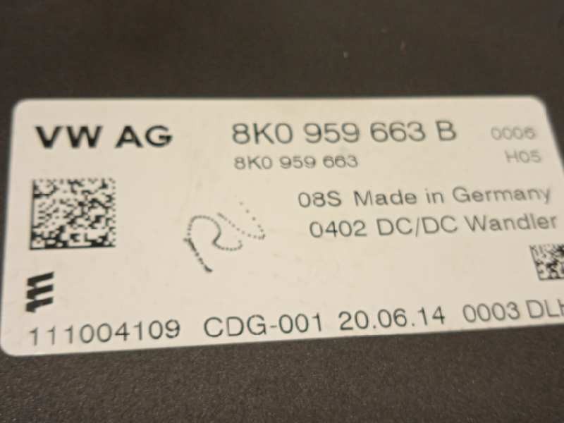 Recambio de modulo electronico para audi a5 sportback (8t) 1.8 tfsi (125kw) referencia OEM IAM 8K0959663B  