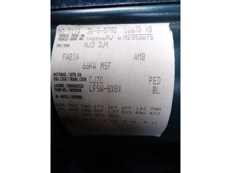 skoda fabia del año 2016