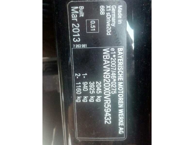 bmw x1 (e84) del año 2013