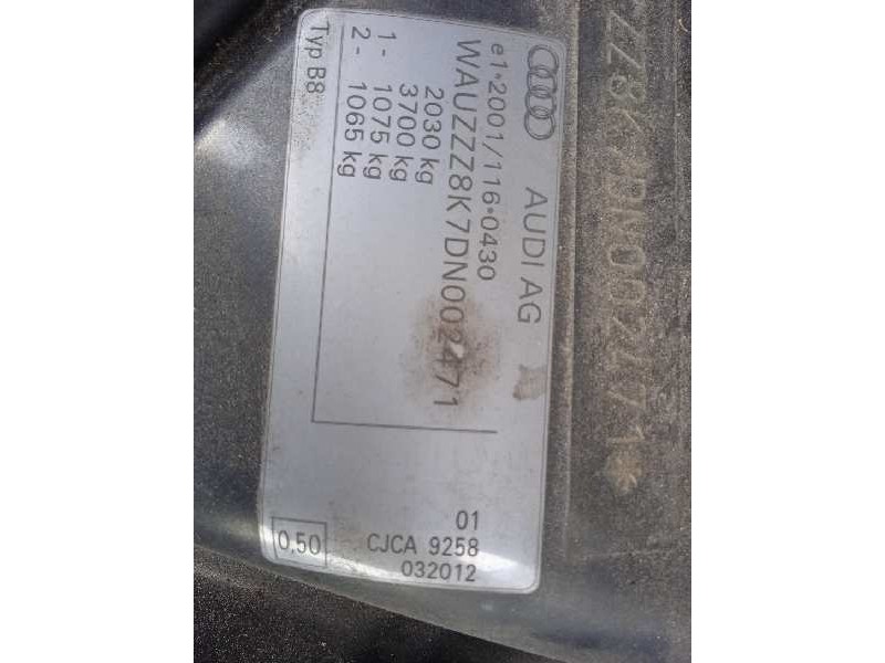 audi a4 ber. (b8) del año 2012