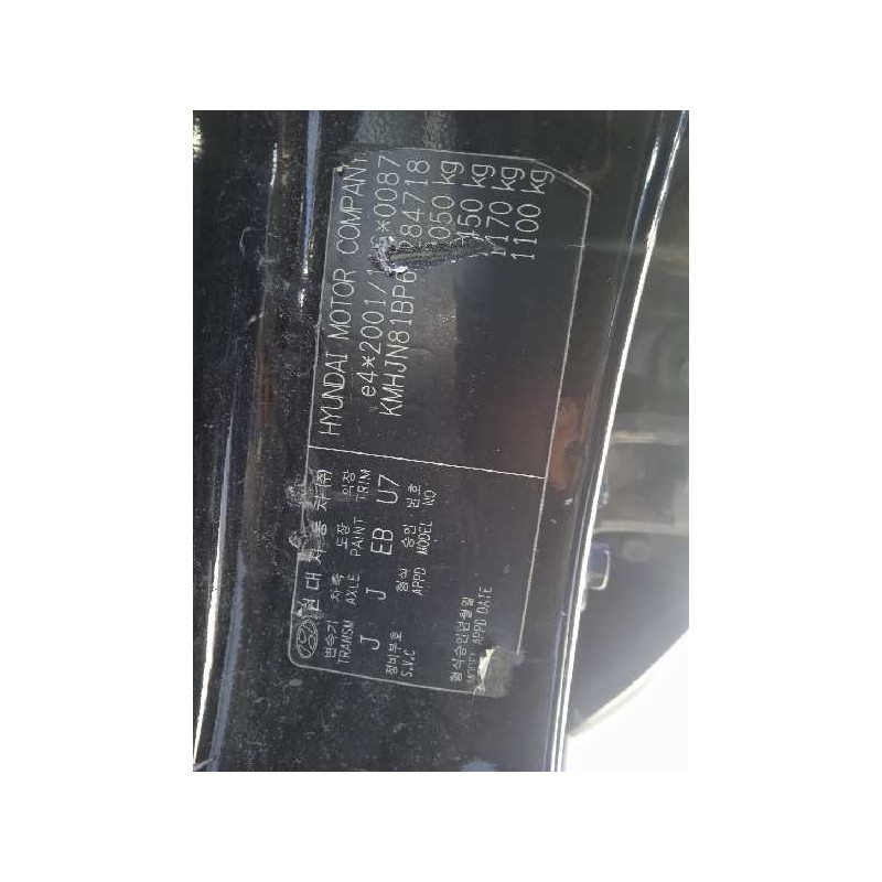 hyundai tucson (jm) del año 2005