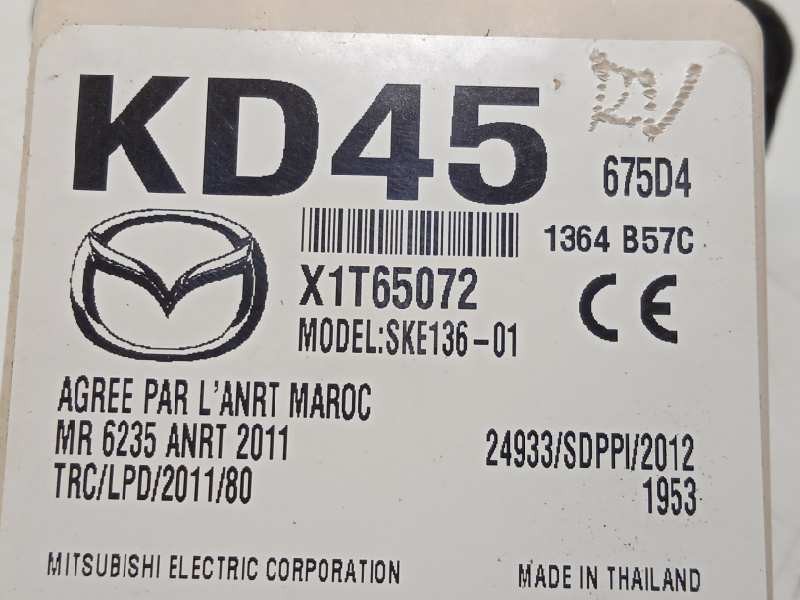 Recambio de modulo electronico para mazda cx-5 2.2 turbodiesel cat referencia OEM IAM KD45675D4  