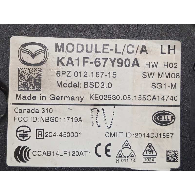 Recambio de modulo electronico para mazda cx-5 2.2 turbodiesel cat referencia OEM IAM KA1F67Y90A  