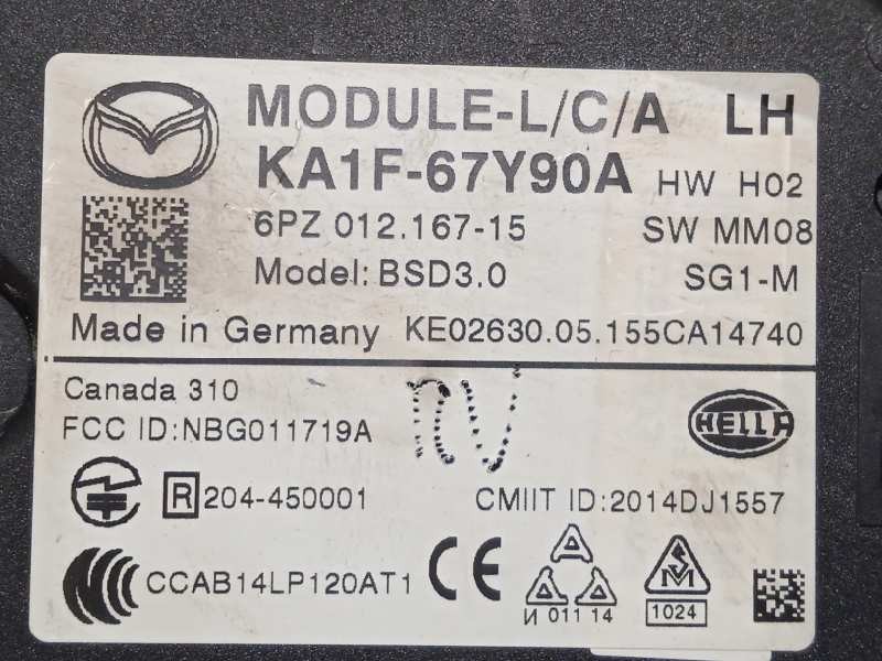 Recambio de modulo electronico para mazda cx-5 2.2 turbodiesel cat referencia OEM IAM KA1F67Y90A  