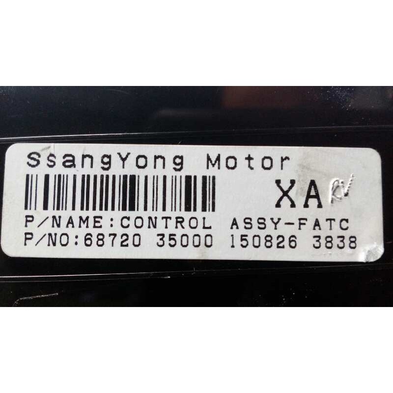 Recambio de mando climatizador para ssangyong tivoli 1.6 turbodiesel cat referencia OEM IAM 6872035000  