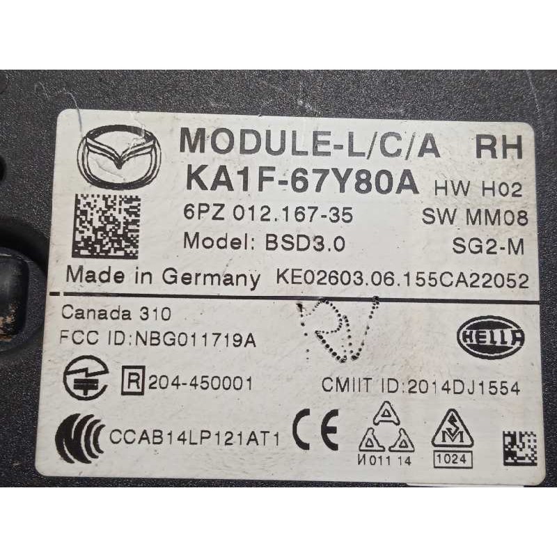 Recambio de modulo electronico para mazda cx-5 2.2 turbodiesel cat referencia OEM IAM KA1F67Y80A  