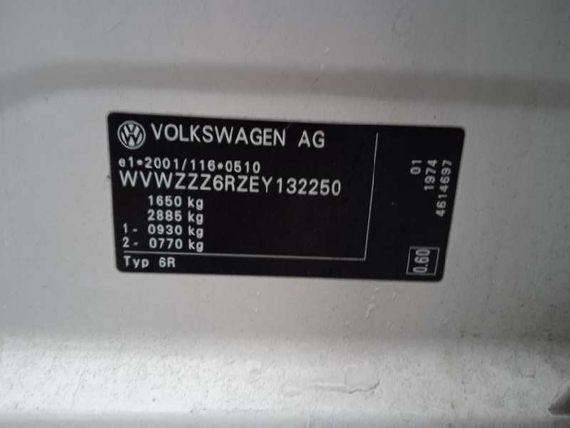 volkswagen polo (6r1) del año 2014