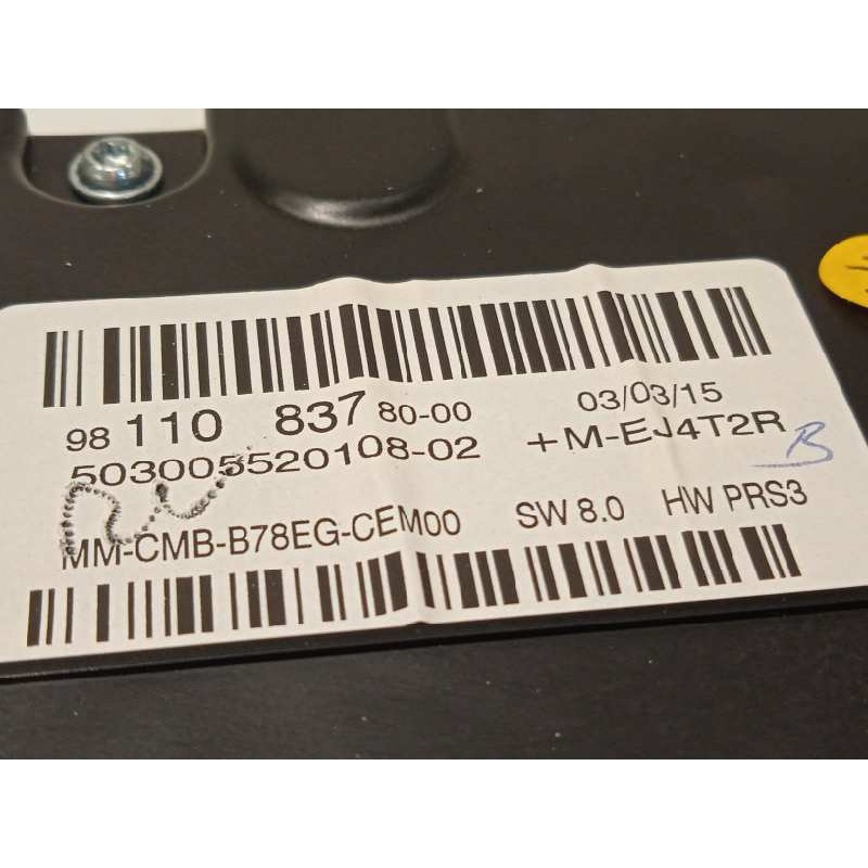 Recambio de cuadro instrumentos para citroën c4 picasso seduction referencia OEM IAM 9811083780  