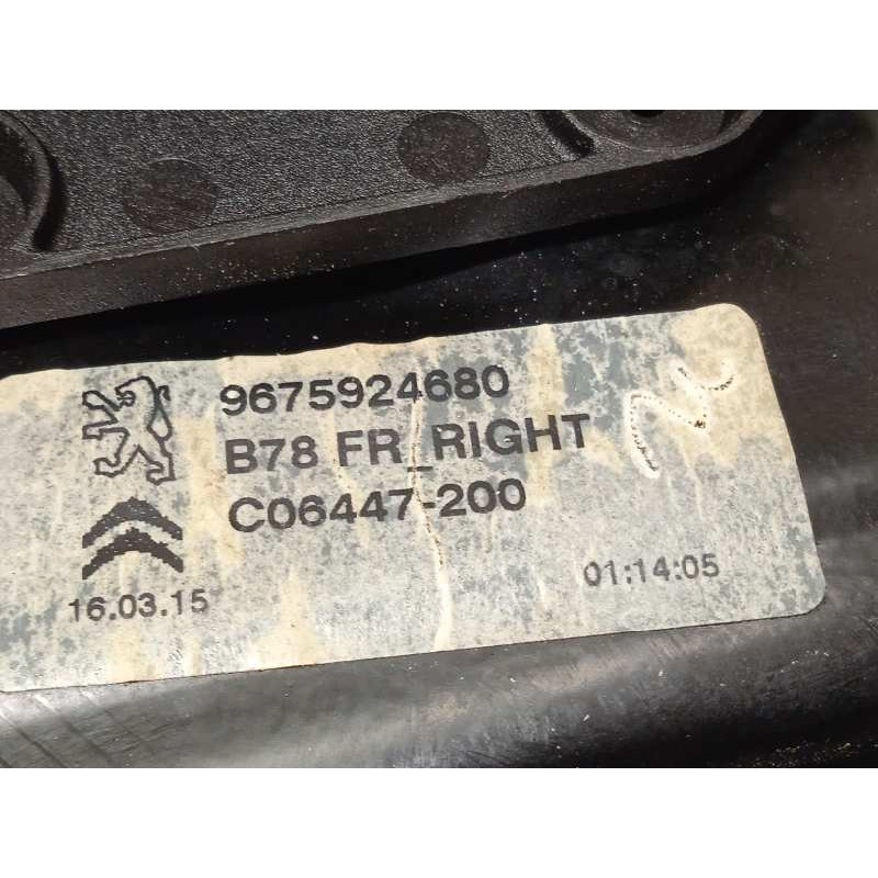 Recambio de elevalunas delantero derecho para citroën c4 picasso seduction referencia OEM IAM 9675924680  9675288880